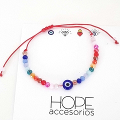 Pulsera rainbow good vibes - comprar online