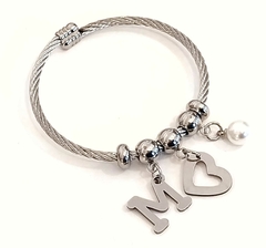 Pulsera esclava ajustable Harmony personalizada con la inicial que quieras - comprar online