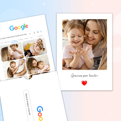 Tarjeta Dia de la Madre Diseño Google - Mundo Photo