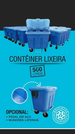 LIXEIRA CONTEINER 500 LITROS na internet