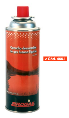 Cartucho Brogas descartable de 227 gr Gas butano Cod 466 I