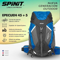 Mochila Spinit Epecuen 45+5L Azul/Gris