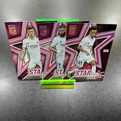 Trio Real Madrid Star Status - Kroos Benzema Rodrygo - Coleção Donruss 2022/23 FIFA