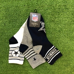 Pack 3 Pares de Meias Dallas Cowboys - NFL