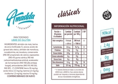 Tostadas Clásicas Sin TACC. 30 packs de 3un x caja (90 tostadas) - ATENCIÓN: Este producto no se envía por Correo Argentino en internet