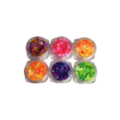 SET 6 PIGMENTOS MARIPOSAS GLITTER