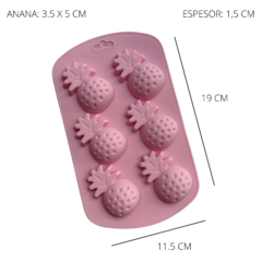 MOLDE PLANCHA 6 ANANAS - comprar online