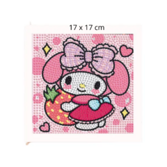 KIT PINTURA DIAMANTE CUADRO 17 X 17 CM PERSONAJES CON MARCO - tienda online