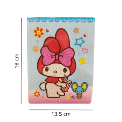 KIT PINTURA DIAMANTE PERSONAJES SANRIO KUROMI MELODY 18 X 13,5 CM en internet