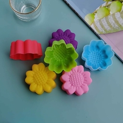 Imagen de MOLDE SILICONA FLOR 5 PETALOS DOBLES JABON VELA REPOSTERIA