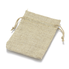 BOLSAS CON CORDON YUTE ARPILLERA BEIGE 12 X 9 CM x 10 uni en internet