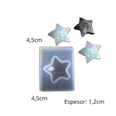 MOLDE SILICONA ESTRELLA INDIVIDUAL - comprar online