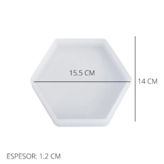 MOLDE BANDEJA HEXAGONAL - comprar online