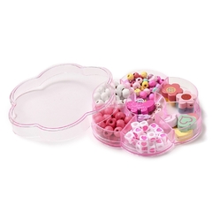 KIT ARMAR CUENTAS DE MADERA INFANTIL MARIPOSA + ELASTICO - DOCTOR GLITTER