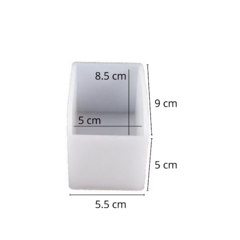 MOLDE SILICONA 5CM RECTANGULO PROF 5 X 8,5 CM - comprar online