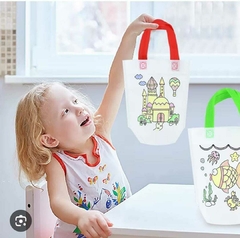 BOLSAS DE FRISELINA PARA PINTAR DIBUJO INFANTIL - tienda online