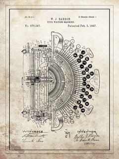 Cuadro Maquina Escribir 1897 - N° 576