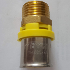 Conector Prensar x Rosca Macho Para Gás - Maygás (Veja Milimetros e Roscas Nas Variações)