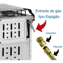 Kit Duplo Instalação a Gás Botijão Glp 13Kg C/manômetro Cooktop Forno - Haenke - Elite Gás Peças e Acessórios