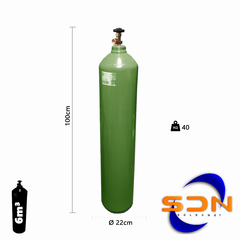 Cilindro 6m³ 30Lts. 30kg R075. D244 P/gas Sello Iram - tienda online