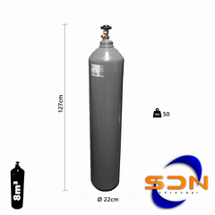 Cilindro 8m³ 40Lts. 40kg R075. D244 P/gas Sello Iram en internet