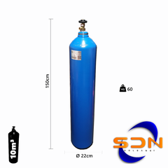 Cilindro 10m³ 51Lts. 50kg R075. D244 P/gas Sello Iram - SOLDANET