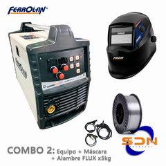 Soldadora MIG FERROLAN OMNIMIG 200 (3en1) Sinérgica + COMBO Alambre + Regulador o Flux x5kg - comprar online