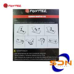 Soporte/Escuadra Magnético FOXTTER Recto (hasta 9kg) - SOLDANET