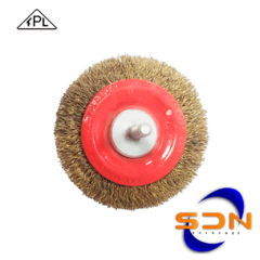 Cepillo FPL Circular Rizado con vastago Diam. 75 Eje 6mm (RM12075)