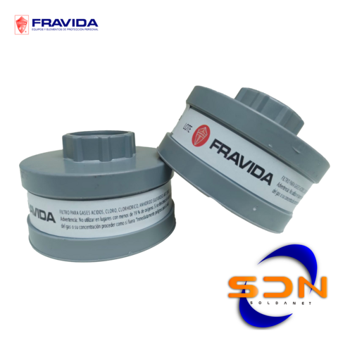 Filtro Semi-Máscara Gases Ácidos FRAVIDA 5300/21 (PAR)