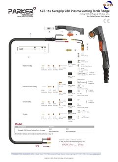 Torcha Plasma PARKER Modelo CB150 x 6mts - comprar online