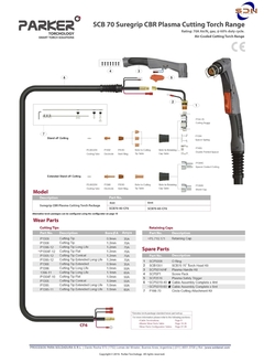 Cabeza de Torcha Plasma CB70 PARKER - comprar online