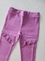 Legging infantil cotton babado lilas Charpey 24532 - comprar online