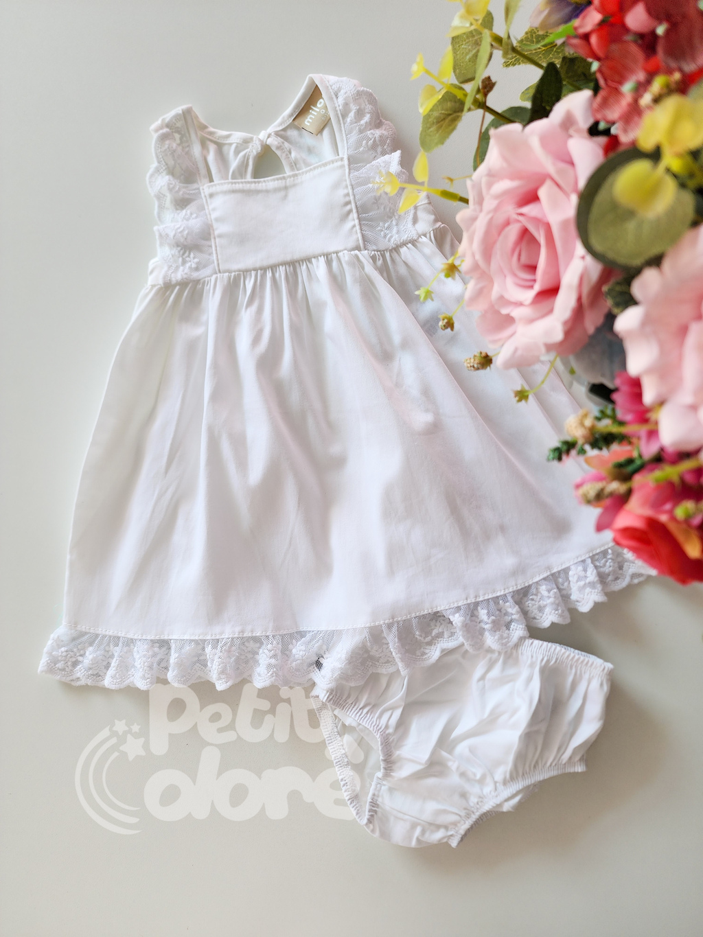 Vestido beb branco Milon 14910