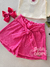 Conjunto infantil blusa flor bordada e shorts rosa Catavento 14963 - Petit Colorê | Moda Infantil, roupa de Menina, Menino e Bebê 