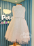 Vestido festa infantil frufru branco Petit Cherie 170