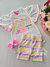 Conjunto infantil floral neon Cinti 12253