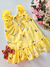 Vestido infantil amarelo bordado flores Gabriela Aquarela 242027