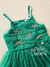 Vestido infantil tule verde lacinhos Gabriela Aquarela 242015 - comprar online