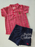 Conjunto bebê bata vermelho Charpey 18066