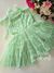 Vestido infantil festa flower verde Petit Cherie 244