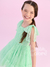 Vestido infantil festa flower verde Petit Cherie 244 - comprar online