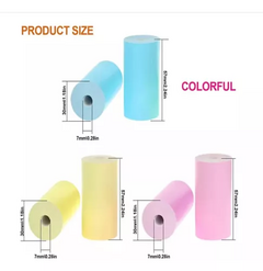 PAPEL TERMICO COLORES PARA MINI IMPRESORA - comprar online