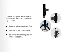 TRIPODE EXTENSIBLE 2.1MTS - tienda online