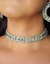 colar chocker com strass e pedrarias nicoleta 