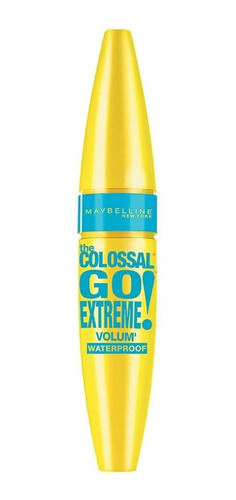 Máscara De Pestañas Waterproof Maybelline The Colossal Go Extreme 9.5ml Color Black