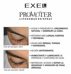 Liposomas Spray Crecimiento Cejas Pestañas Promoter Exel - tienda online