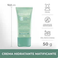 Crema Hidratante Matificante FPS30 50g Dermaglos - comprar online