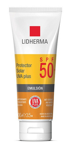 Protector Solar Uva Plus Fps50 Emulsión 100ml Lidherma