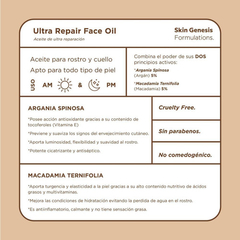 Ultra Repair Face Oil Serum Skin Genesis Andrea Pellegrino - tienda online